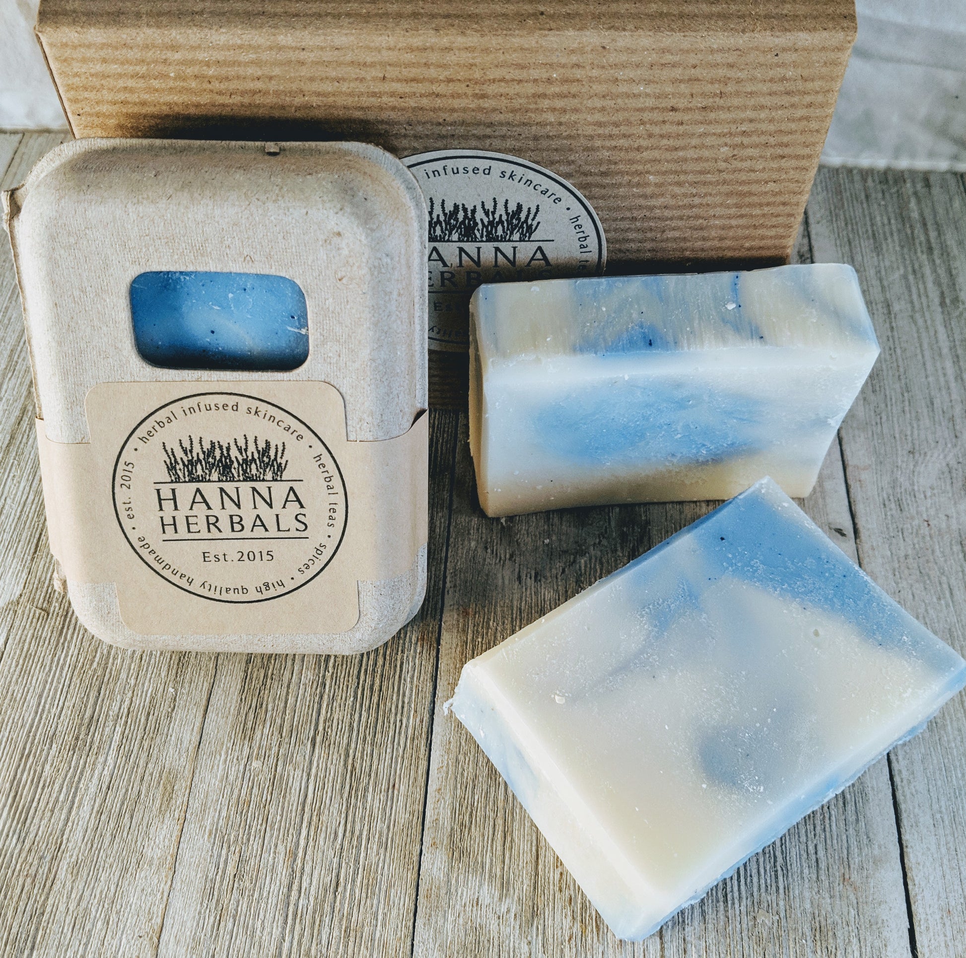 Blueberry Soap - 4 ounce bar - Hanna Herbals