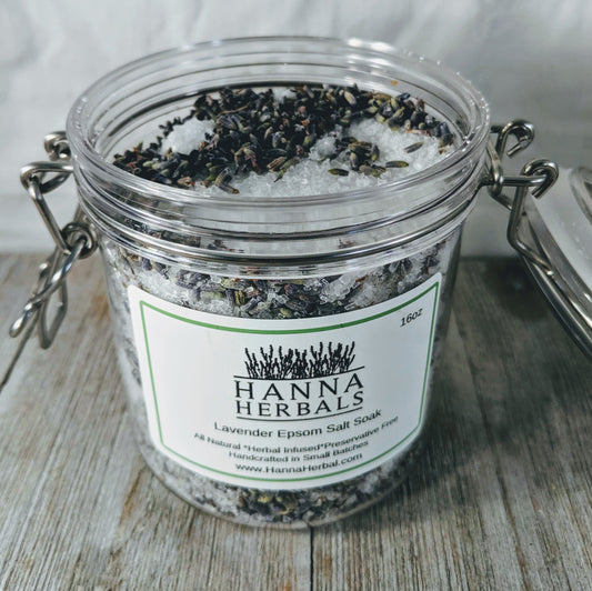 Lavender and Epsom Bath Salts - Hanna Herbals